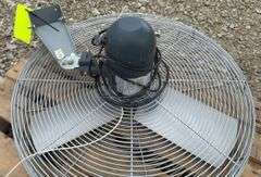 2- 30" wall mount electric fans, 110 volt