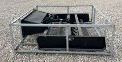 Unused 6' skid steer grader scraper w/ hydraulic scarifer