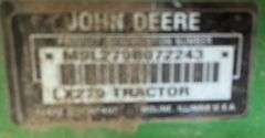 John Deere LX279 riding mower