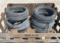 6 rolls of used smooth fence wire