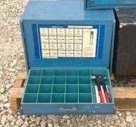 5 metal organizer bins w/ hardware