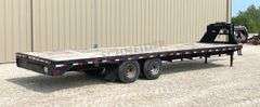 2009 PJ 30' flatbed gooseneck trailer