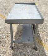 35"x6' steel work table
