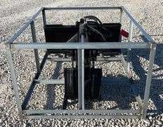 Unused skid steer fixed arm backhoe w/ 14" bucket