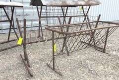 4- homemade hay feeders up to 8' long