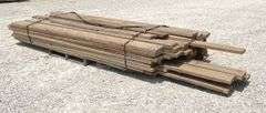 Group of rough cut oak 2"x8" up to 12' long