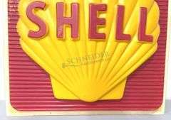 Shell 37"x35.5" plastic sign dated 1973, proceeds donated to the Hermann FFA