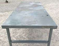 4'x10' steel work table
