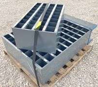 2-tier 34" wide steel bolt bin w/ hardware