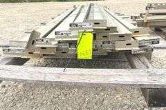 5- 17"x72" light duty pallet rack frames w/ 35 crossmembers & mesh shelves