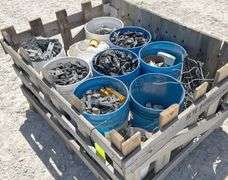 Group of used electric fence materials