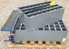 2-tier 34" wide steel bolt bin w/ hardware