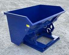 Unused 62" wide dumping hopper w/ fork pockets