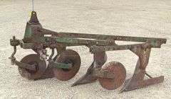 Oliver 3-16" 3-point plow w/ coulters