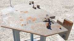 46" wide irregular shaped welding table