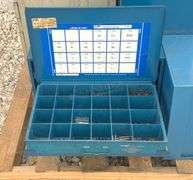 5 metal organizer bins w/ hardware