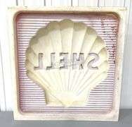 Shell 37"x35.5" plastic sign dated 1973, proceeds donated to the Hermann FFA