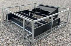Unused 6' skid steer grader scraper w/ hydraulic scarifer
