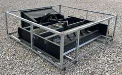 Unused 6' skid steer grader scraper w/ hydraulic scarifer