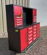 Unused 7' toolbox workbench w/ top