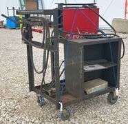 PowerCon PD20 mig welder on cart