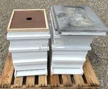 2 wooden bee hives