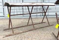 4- homemade hay feeders up to 8' long
