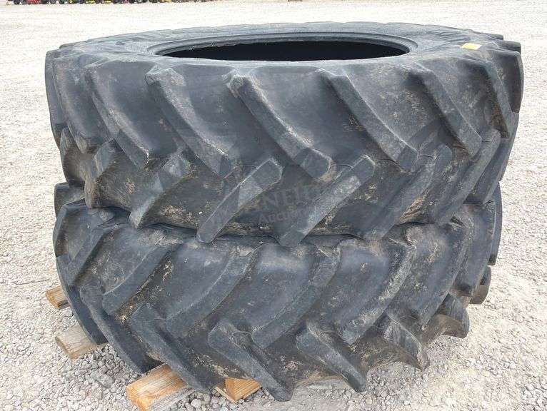 Pair of 18.4-38 tractor tires