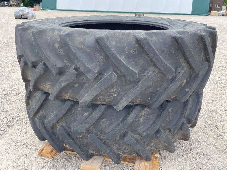 Pair of 18.4-38 tractor tires
