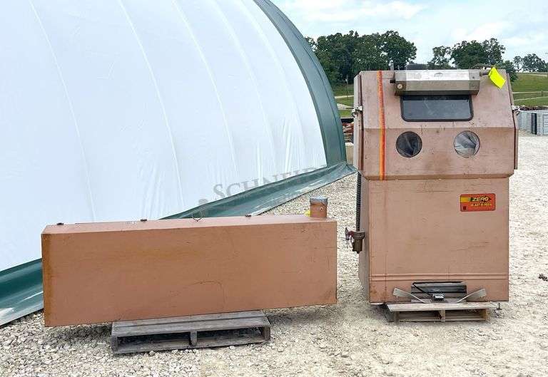 Zero Blast-N-Peen sand blast cabinet w/ dry filter