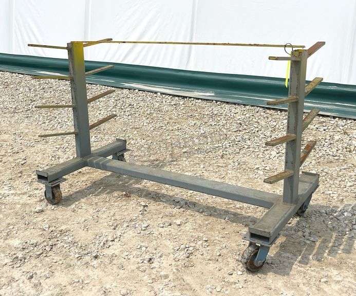 5' long rolling material rack