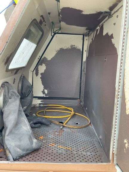 Zero Blast-N-Peen sand blast cabinet w/ dry filter