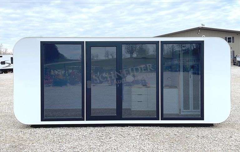 Unused 7.5'x20’ portable cabin w/ restroom
