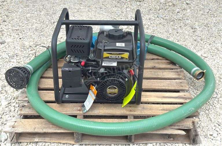 Unused Red Lion 2" gas water pump w/ hoses