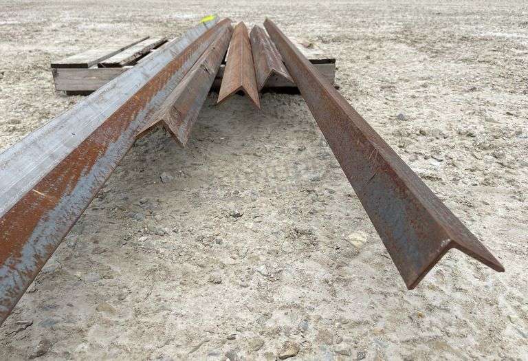 Group of angle iron up to 17' long