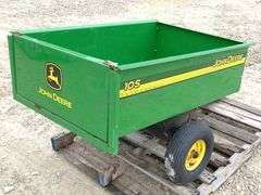 John Deere 10S dump lawn cart
