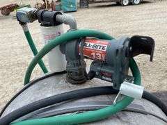 2013 12' homemade utility trailer w/ fuel tank & toolbox