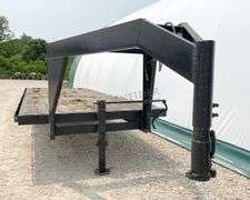 1992 Homemade 24' gooseneck flatbed trailer