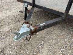 2013 12' homemade utility trailer w/ fuel tank & toolbox