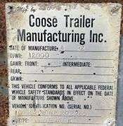 1992 Coose 20' gooseneck stock trailer