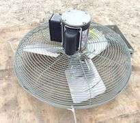 Unused Dayton 24" shop fan w/ wall mount