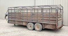 1992 Coose 20' gooseneck stock trailer