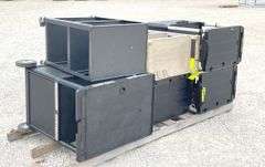 6 rolling utility carts, 5 plastic & 1 steel