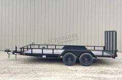 Unused 2024 Liberty 16' flatbed utility trailer