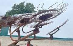 10-wheel V hay rake