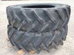 Pair of 18.4-38 tractor tires