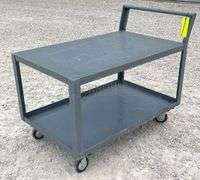 30"x4' rolling steel utility cart