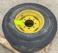 Pair of 16" 16-ply tires on 8-lug JD rims