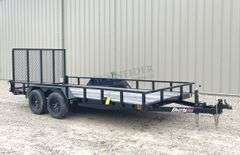 Unused 2024 Liberty 16' flatbed utility trailer