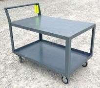 30"x4' rolling steel utility cart